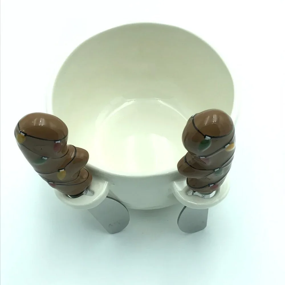 Reindeer Appetizer Bowl & Spreaders